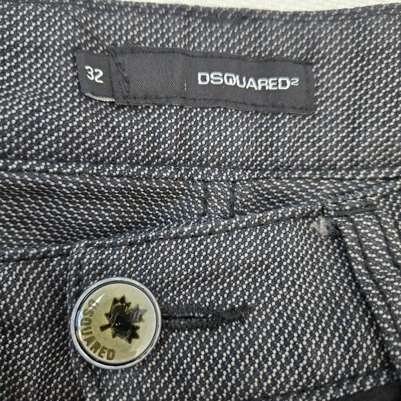DSquared2 Emergency Sustenance Dot Print Zipper Embellished Pants Size 32 - Picture 3 of 11
